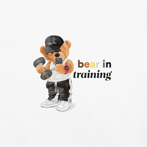 'Bear in Training' Colour on Light T - Image 35