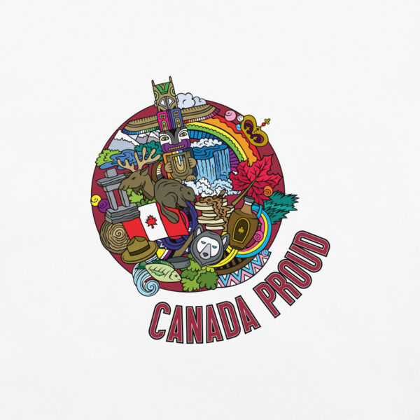 'Canada Proud" Colour on Light T - Image 29