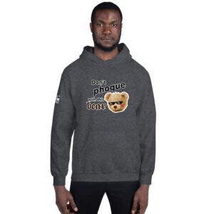 'Don't Phoque w/Bear' Colour on Dark Hoodie