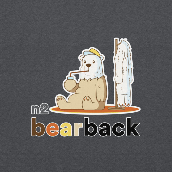 'Bearback' Colour on Dark Hoodie - Image 2