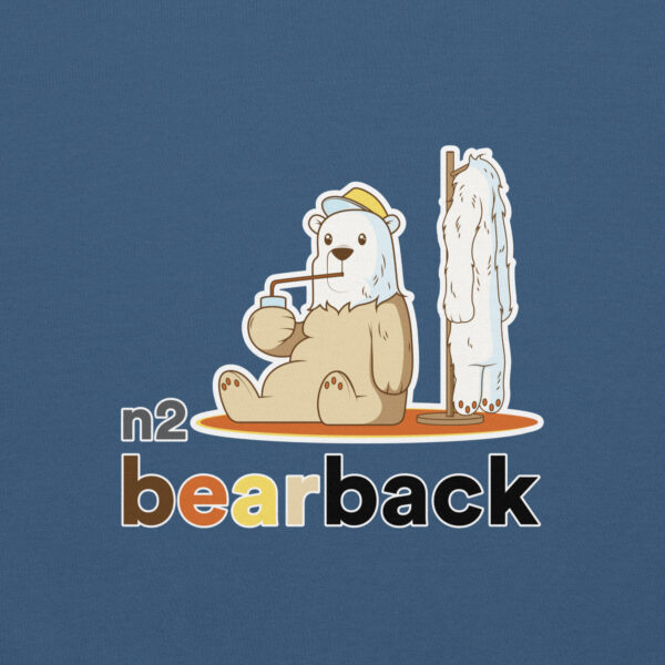 'Bearback' Colour on Dark Hoodie - Image 17