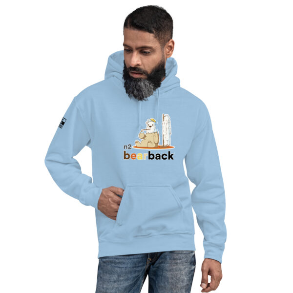 'Bearback' Colour on Light Hoodie - Image 6