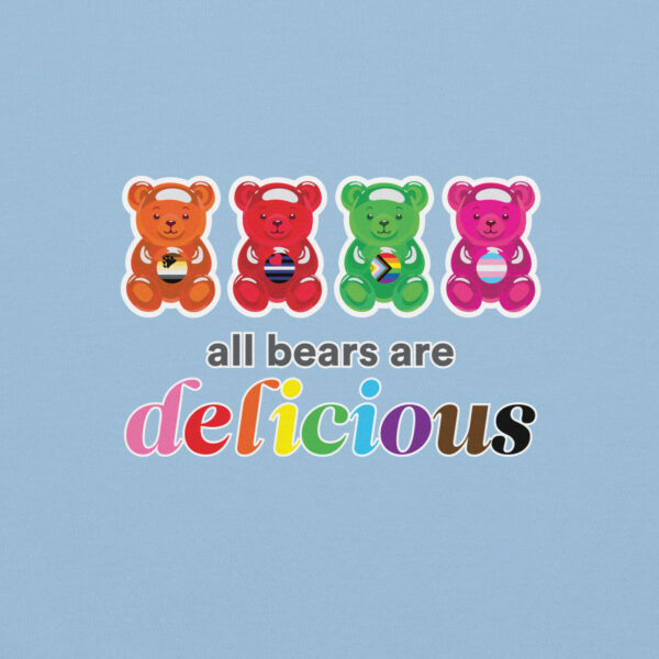 'Bears Are Delicious' Colour on Light Hoodie - Image 8