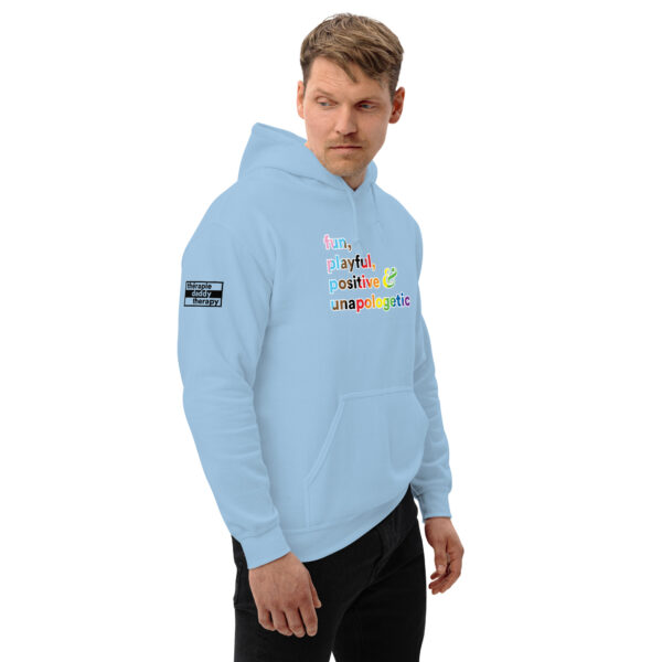 'Fun, Playful' Rainbow on Light Hoodie - Image 9