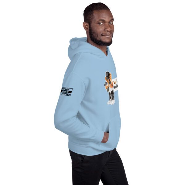 'Bear in Training' Colour on Light Hoodie - Image 3