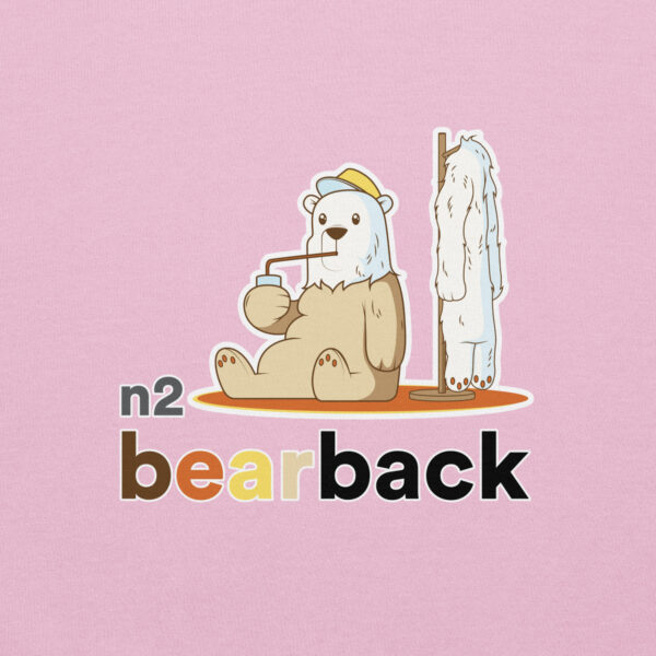 'Bearback' Colour on Light Hoodie - Image 8