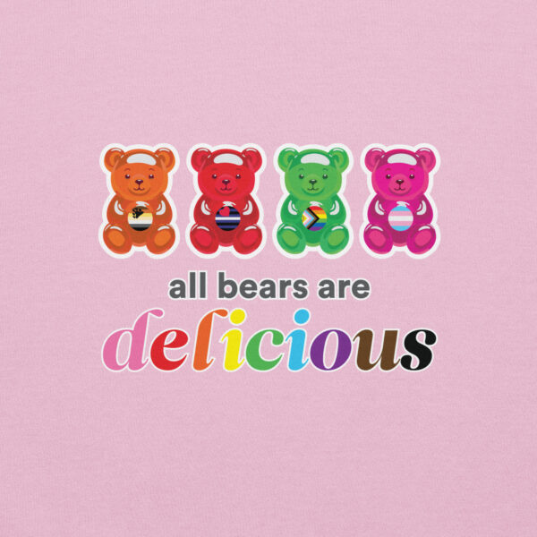 'Bears Are Delicious' Colour on Light Hoodie - Image 11