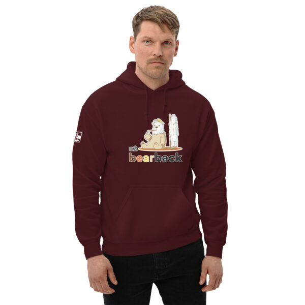 'Bearback' Colour on Dark Hoodie - Image 10