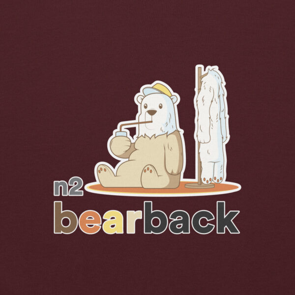 'Bearback' Colour on Dark Hoodie - Image 11