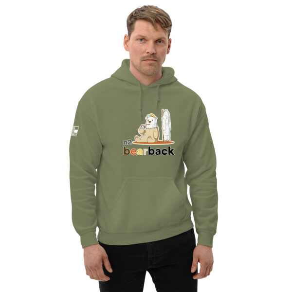 'Bearback' Colour on Dark Hoodie - Image 22