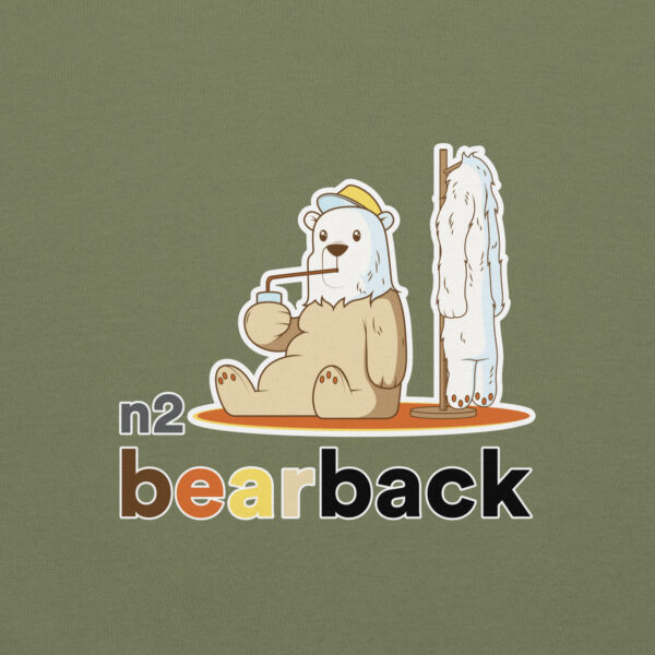 'Bearback' Colour on Dark Hoodie - Image 23