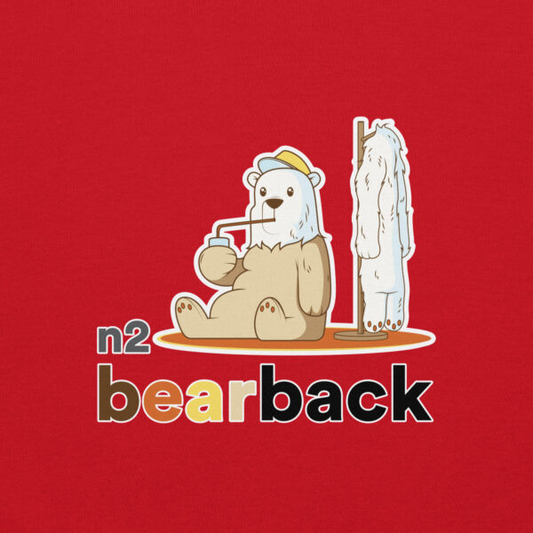 'Bearback' Colour on Dark Hoodie - Image 14