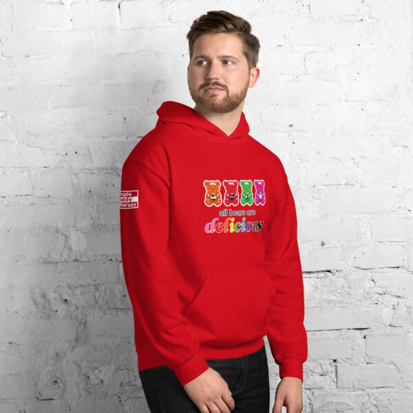 'Bears Are Delicious' Colour on Dark Hoodie - Image 12