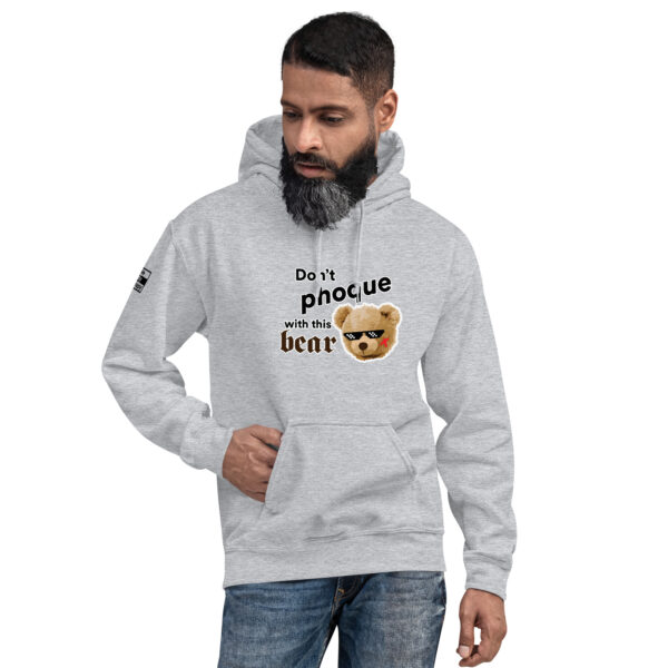 'Don't Phoque w/Bear' Colour on Light Hoodie