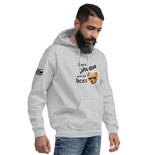 'Don't Phoque w/Bear' Colour on Light Hoodie - Image 3