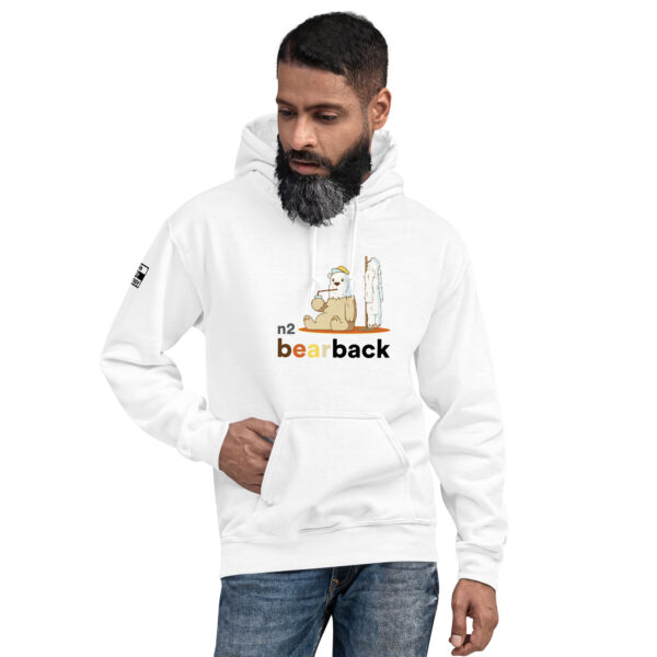 'Bearback' Colour on Light Hoodie - Image 12