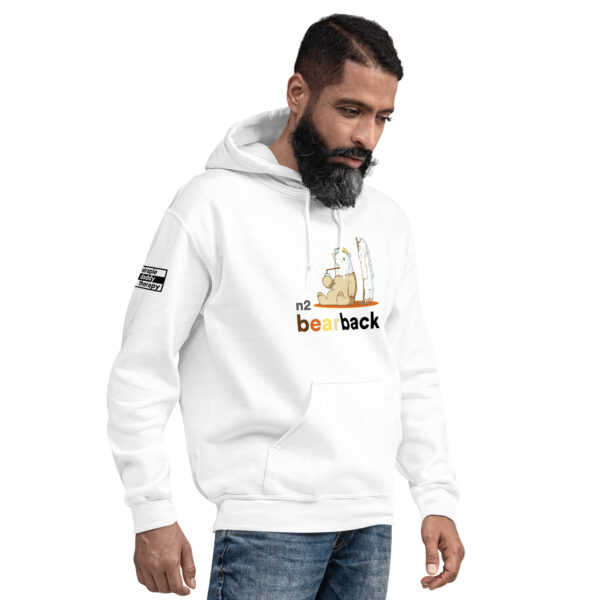 'Bearback' Colour on Light Hoodie - Image 10