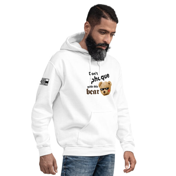 'Don't Phoque w/Bear' Colour on Light Hoodie - Image 12