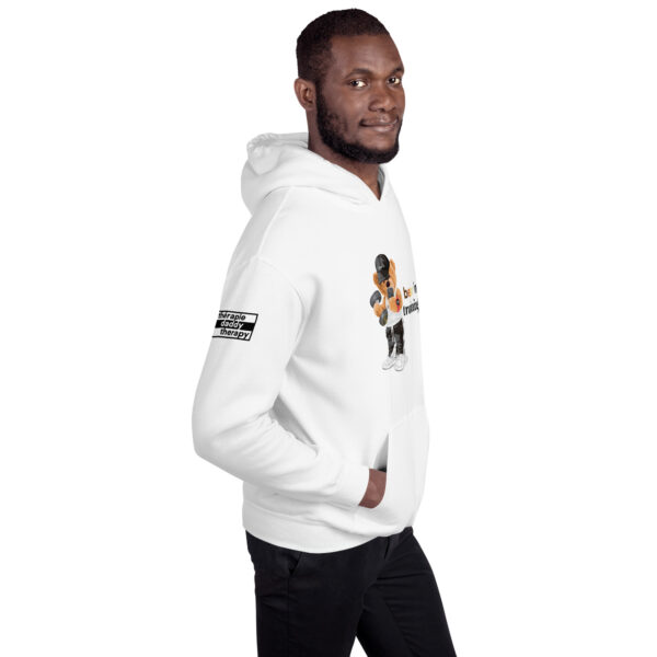 'Bear in Training' Colour on Light Hoodie - Image 12