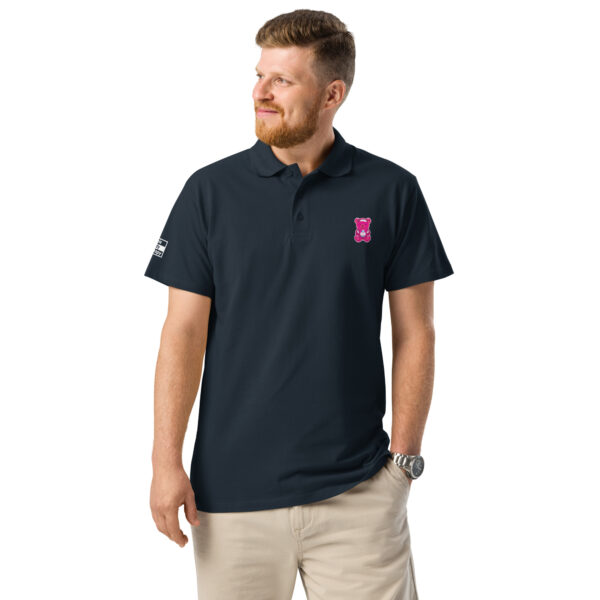 'Trans Gummie' Colour on Dark Polo - Image 4