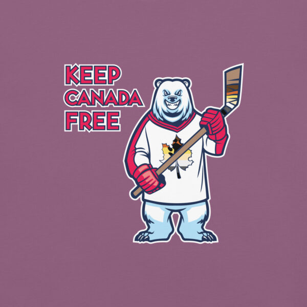 'Bear: Canada Free' Colour on Dark T - Image 38