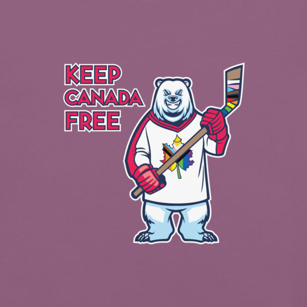 'Pride: Canada Free' Colour on Dark T - Image 26