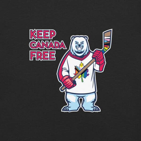 'Pride: Canada Free' Colour on Dark T - Image 38