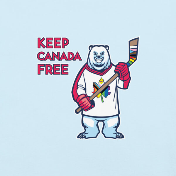 'Pride: Canada Free' Colour on Light T - Image 5