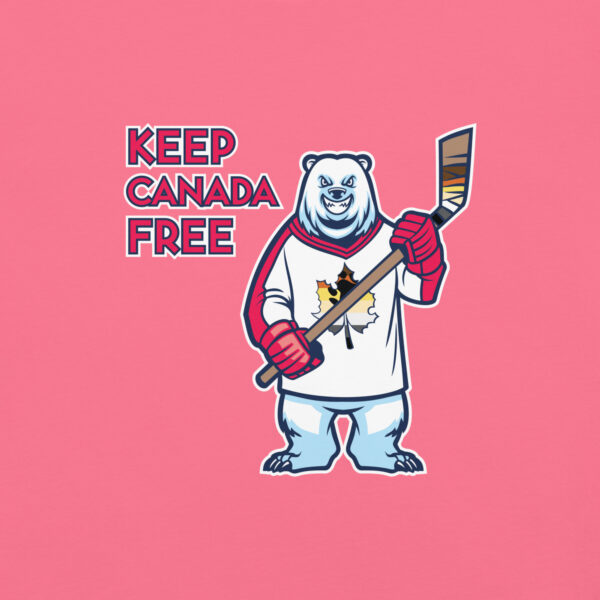 'Bear: Canada Free' Colour on Dark T - Image 11