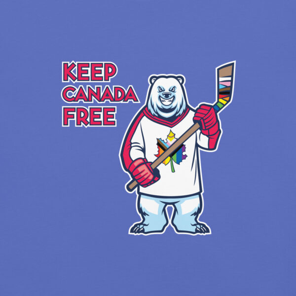 'Pride: Canada Free' Colour on Dark T - Image 17