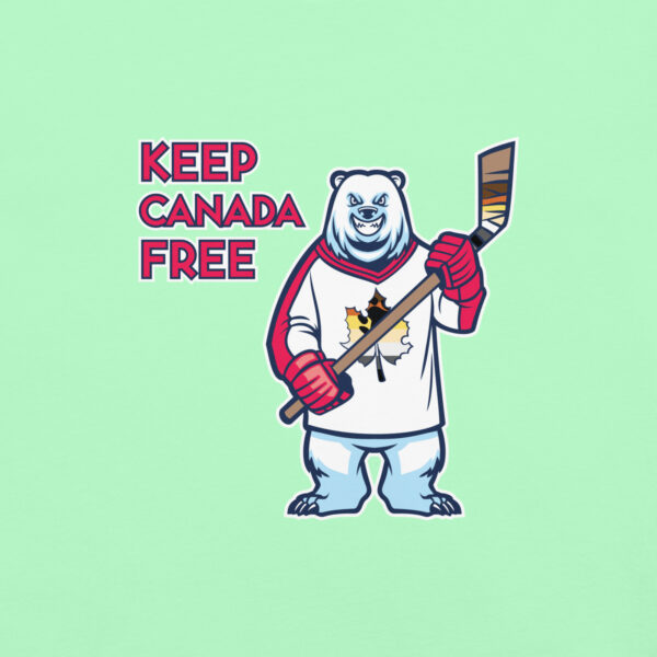 'Bear: Canada Free' Colour on Light T - Image 8