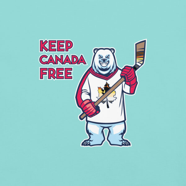 'Bear: Canada Free' Colour on Light T - Image 11