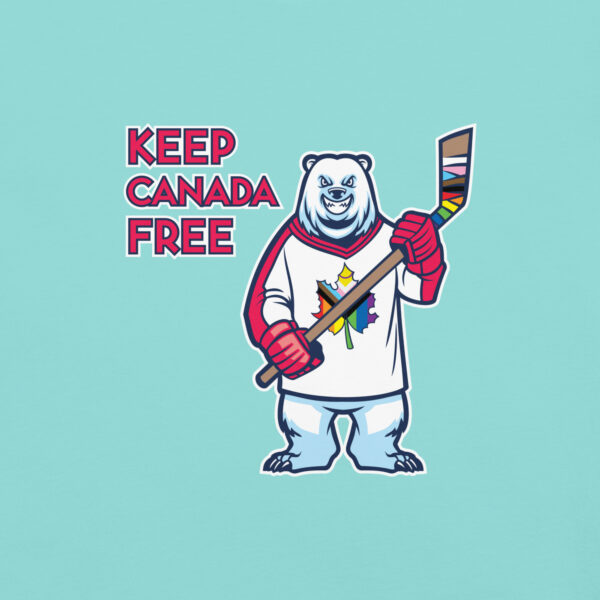 'Pride: Canada Free' Colour on Light T - Image 2