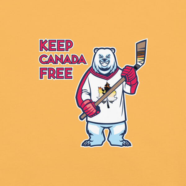 'Bear: Canada Free' Colour on Dark T - Image 20