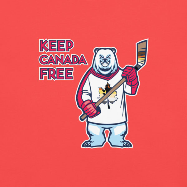 'Bear: Canada Free' Colour on Dark T - Image 17