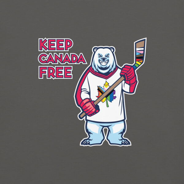 'Pride: Canada Free' Colour on Dark T - Image 35