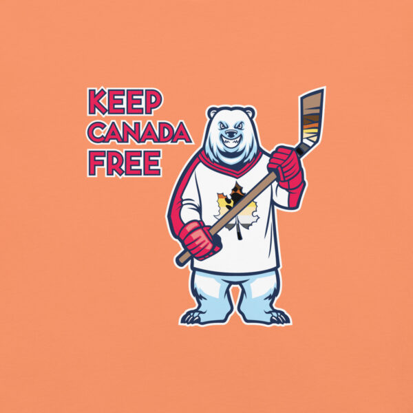 'Bear: Canada Free' Colour on Light T - Image 2